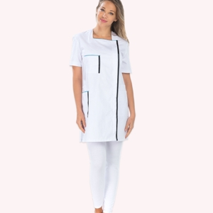 Blouse col carré manches courtes Femme 85 cm