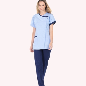 Tunique Col V manches courtes Femme 75 cm