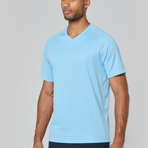 Tee shirt de sport manches courtes col V Homme