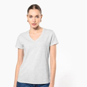 Tee shirt col V manches courtes Femme